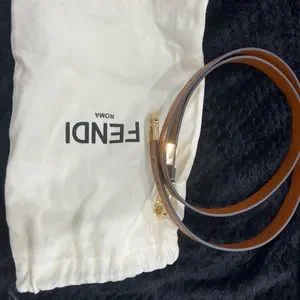 New FENDI women’s FF logo loop waist leather belt. One size. Fendi | Accessories | New Fendi Womens Ff Logo Loop Waist  main image 4